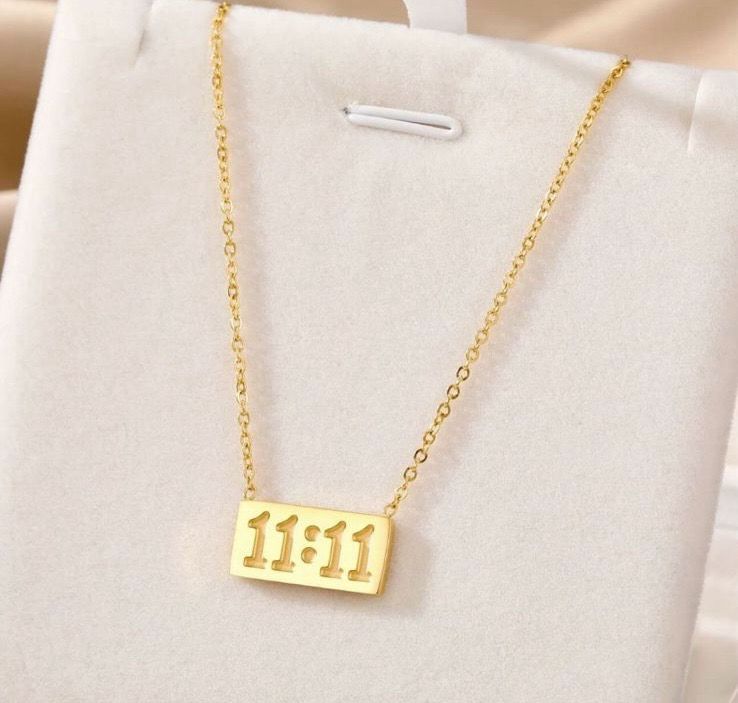 Golden Manifest 11:11 Necklace