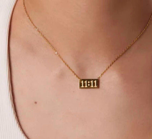 Golden Manifest 11:11 Necklace
