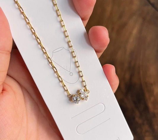 Twin Spark Necklace