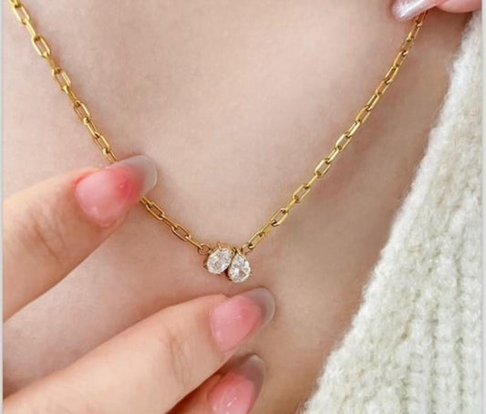 Twilight Duo Pendant Necklace