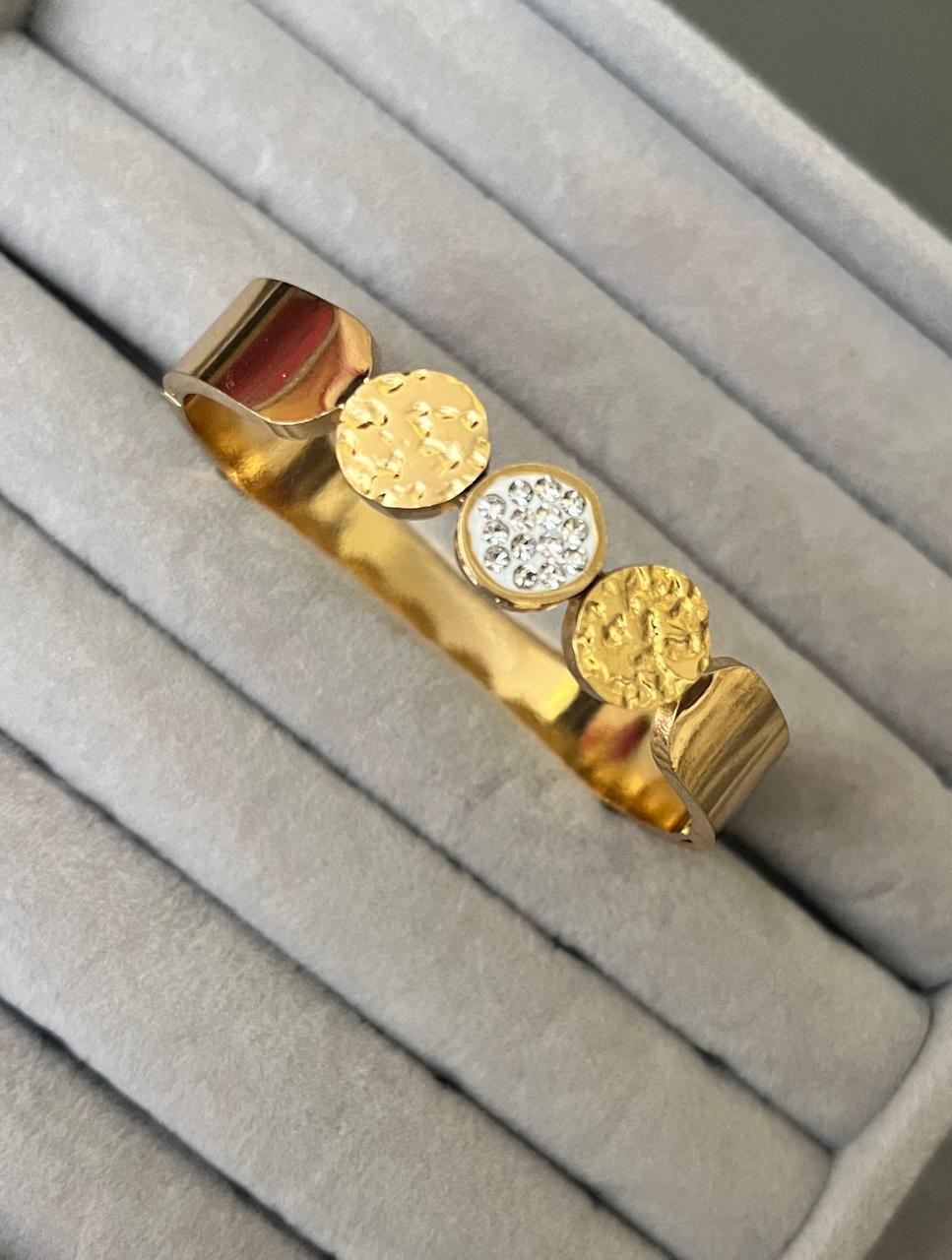 Aura Coin Zircon Kada (SMALL SIZE)