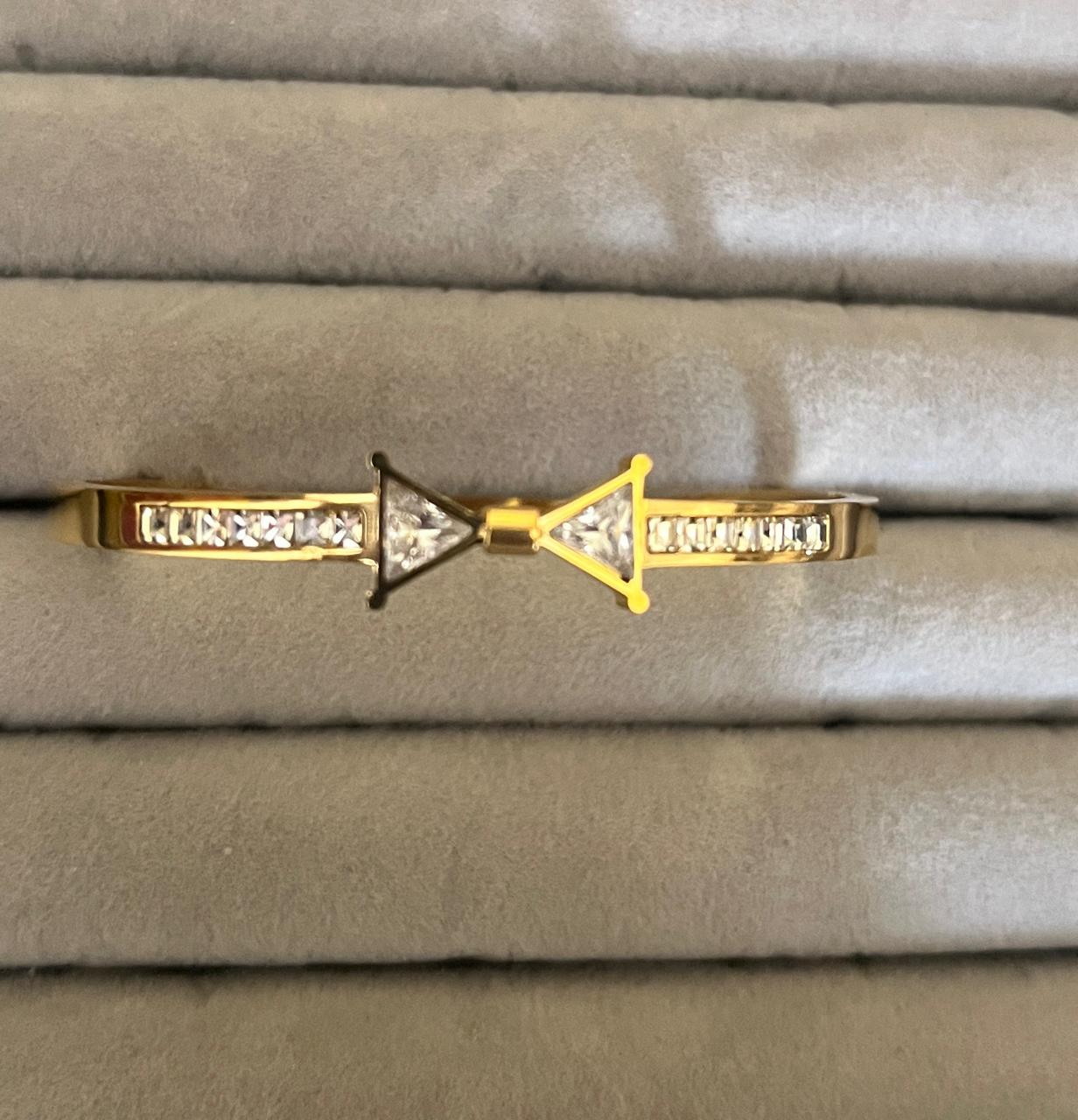 Dual Prism Crystal Kada (SMALL SIZE)