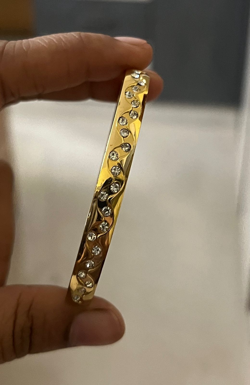 Crystal Wave Luxe Kada (SMALL SIZE)