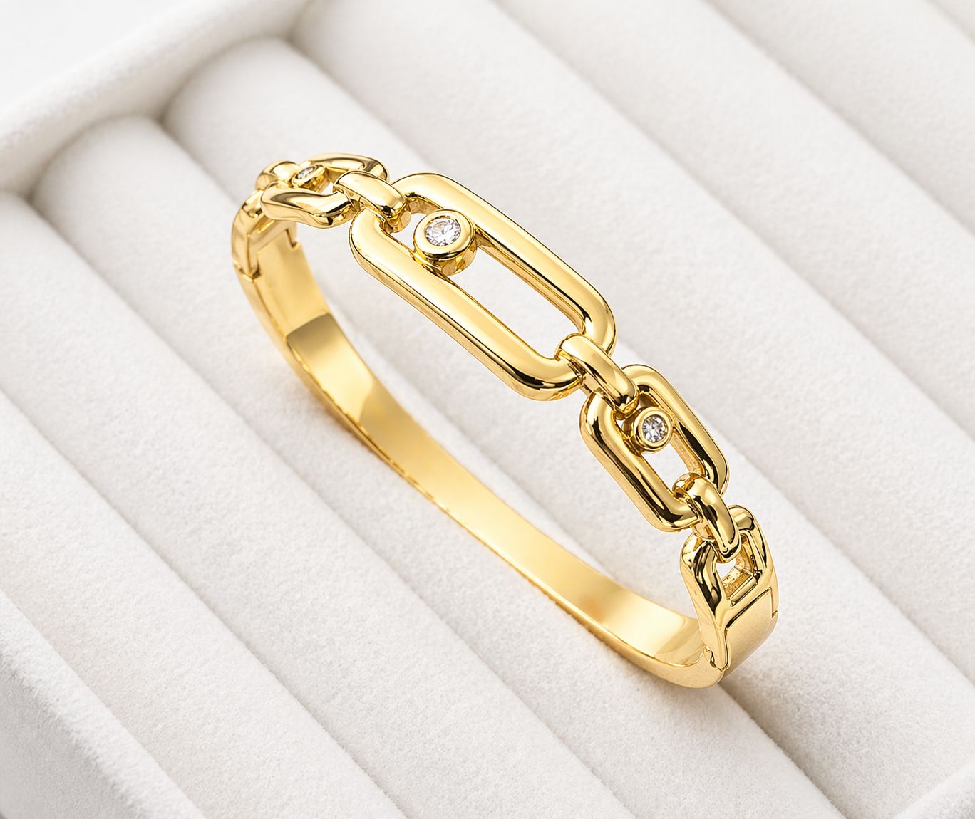 Luxe Link Crystal Kada