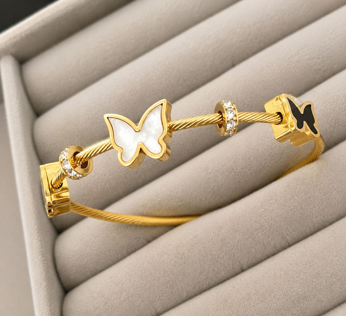 Golden Butterfly Charm Kada