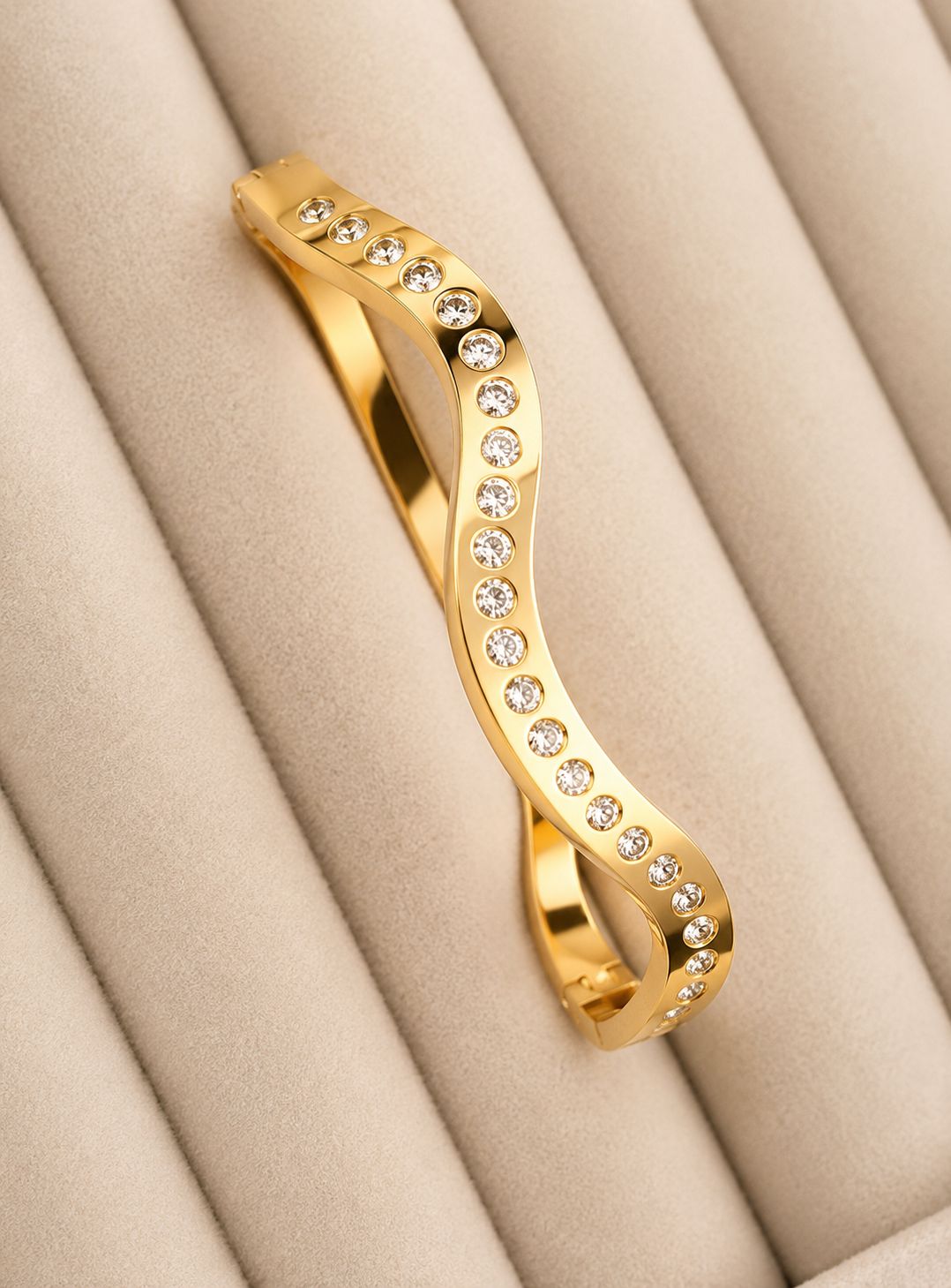 Celeste Wave Crystal Kada (SMALL SIZE)
