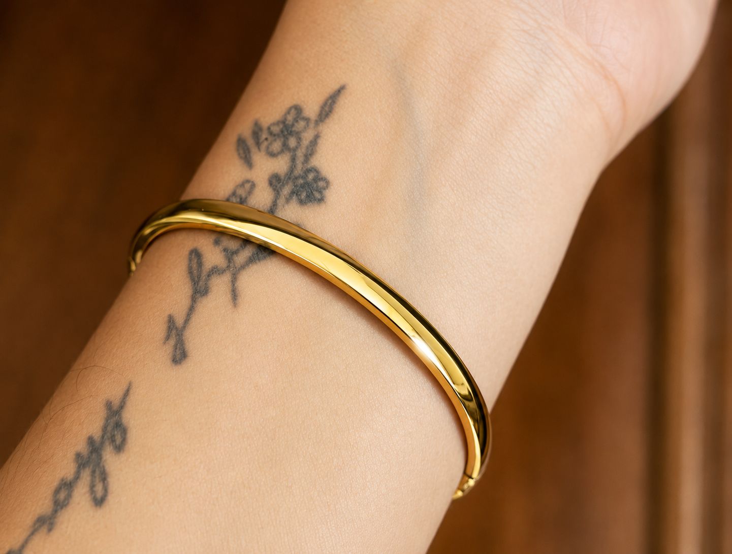 Classic Minimal Sleek Gold Kada (SMALL SIZE)