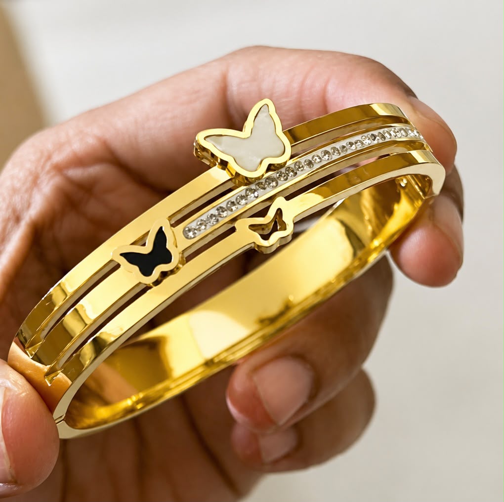 Flutter Glow Dual Butterfly Kada (SMALL SIZE)