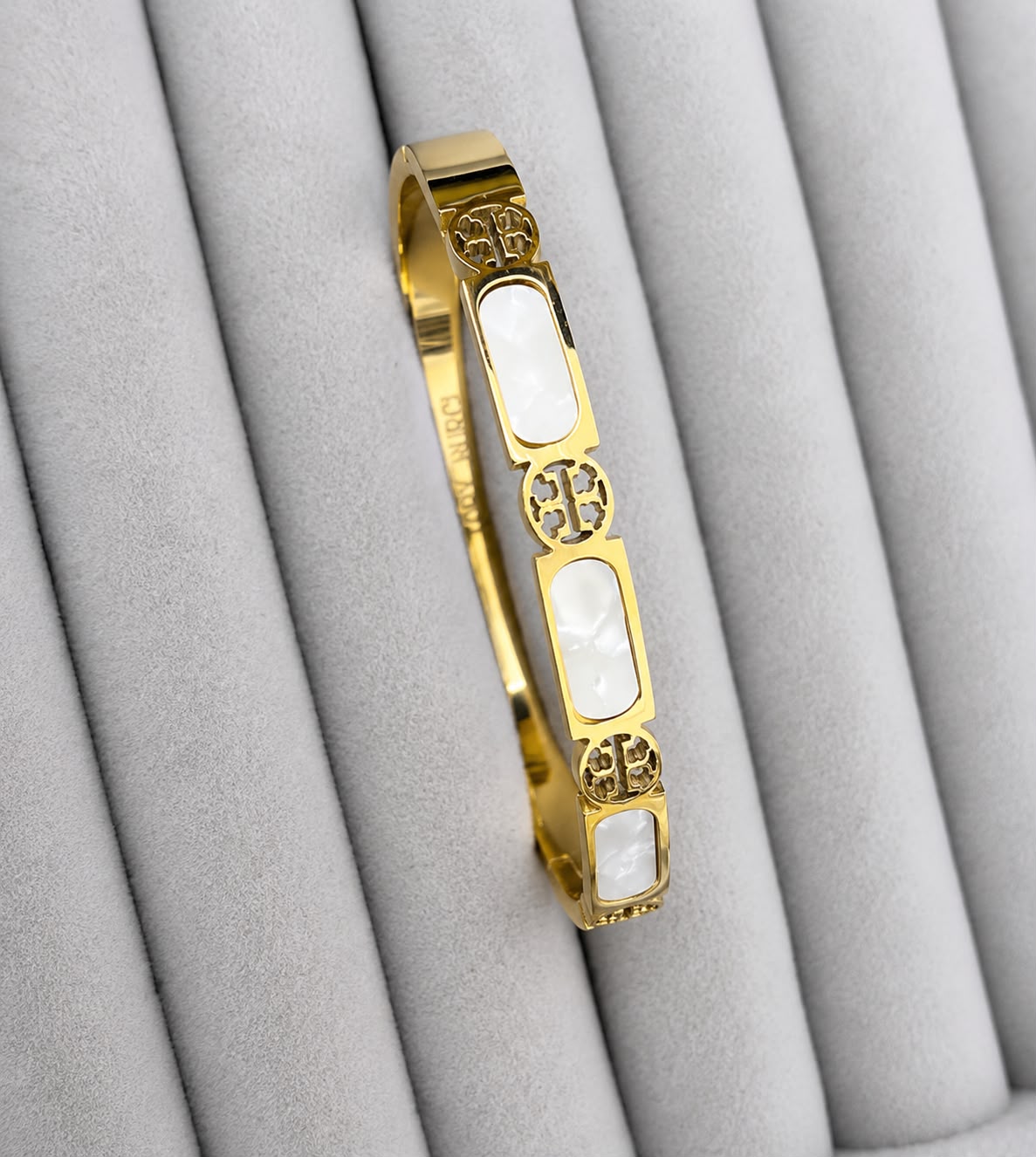 Ivory Charm Link Gold Kada (SMALL SIZE)