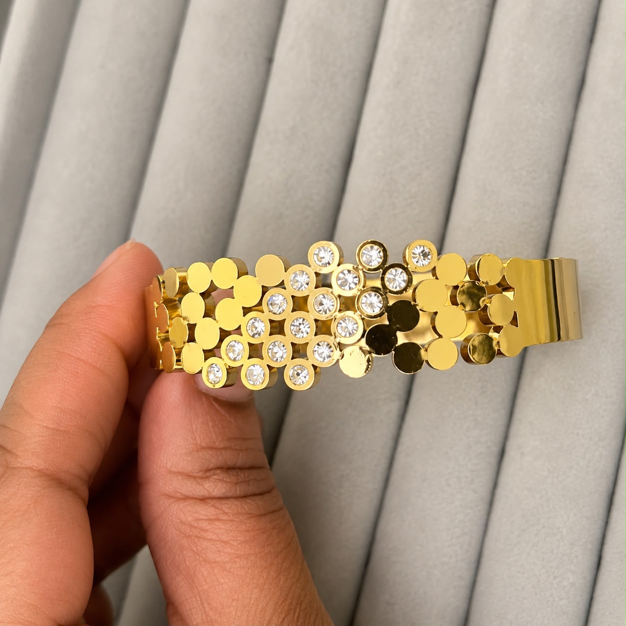 Golden Bloom Statement Kada (Small size)