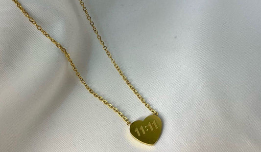 11:11 Heart necklace