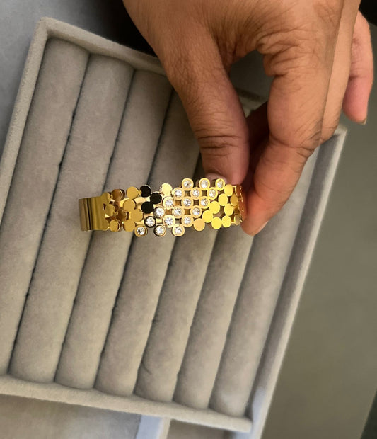 Golden Bloom Statement Kada (Small size)