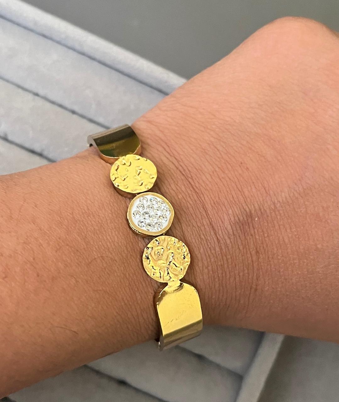 Aura Coin Zircon Kada (SMALL SIZE)