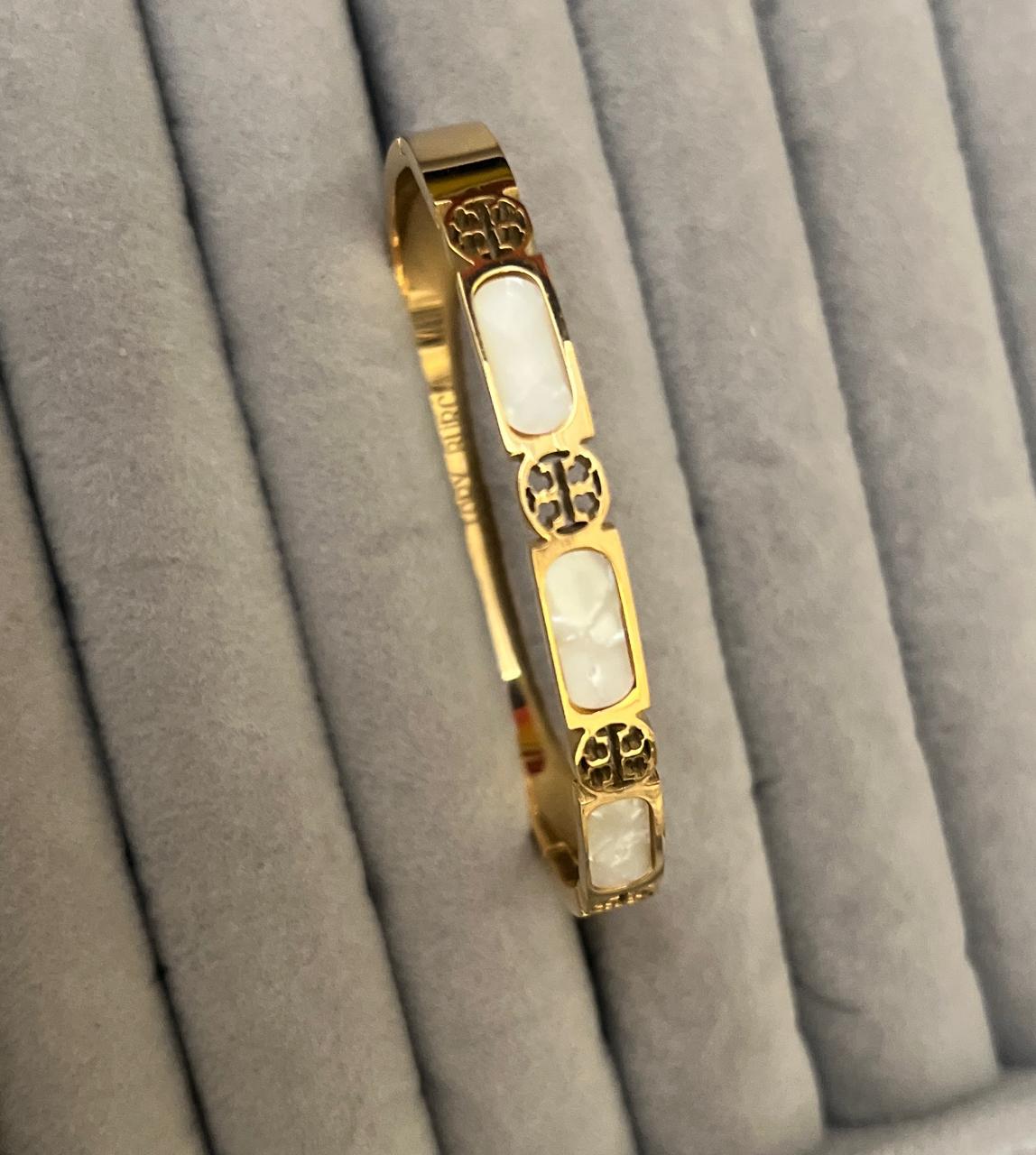 Ivory Charm Link Gold Kada (SMALL SIZE)