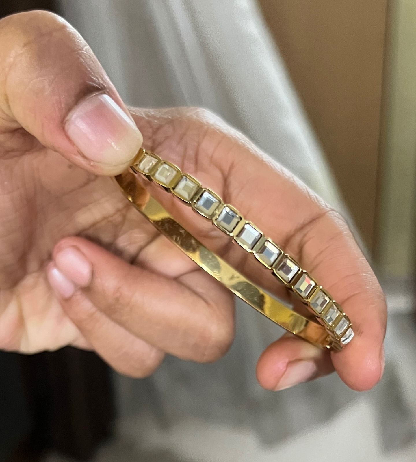 Prism Edge Crystal Kada (SMALL SIZE)