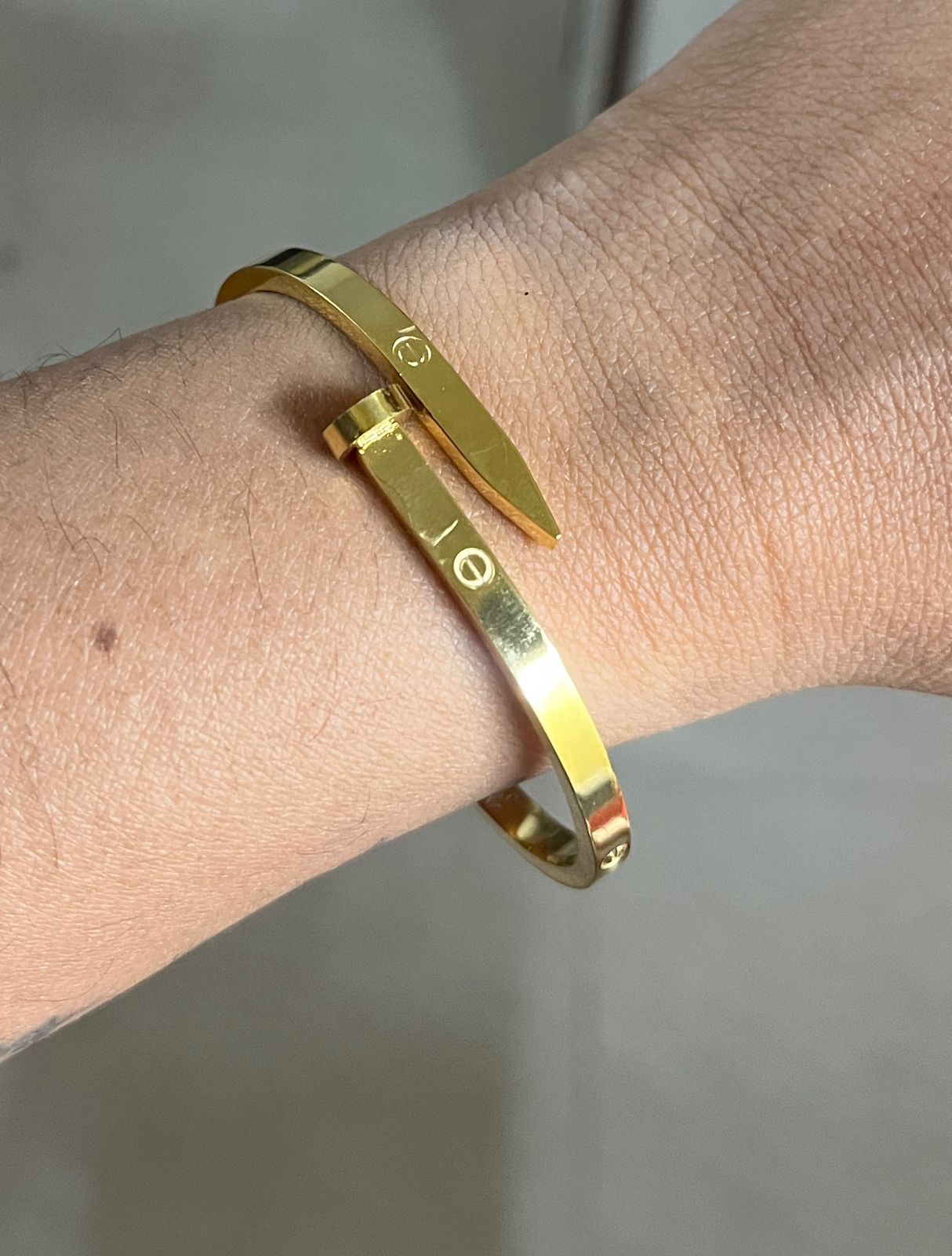 Nail Luxe Gold Kada (SMALL SIZE)