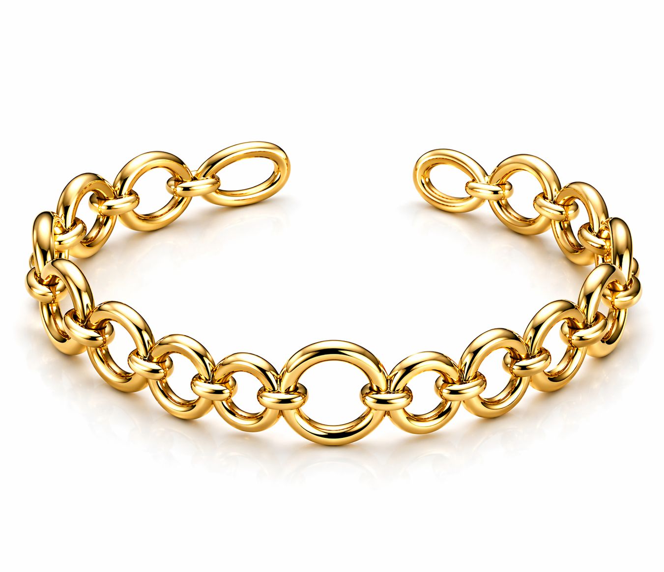 Aurelia Link Gold Cuff