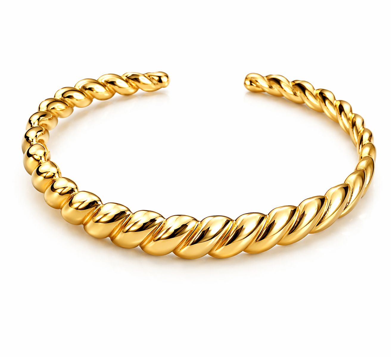 Aurelia Twist Gold Cuff
