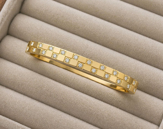 Celeste Grid Crystal Kada