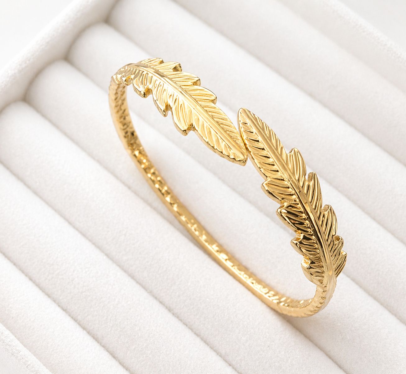 Golden Feather Grace Open Kada