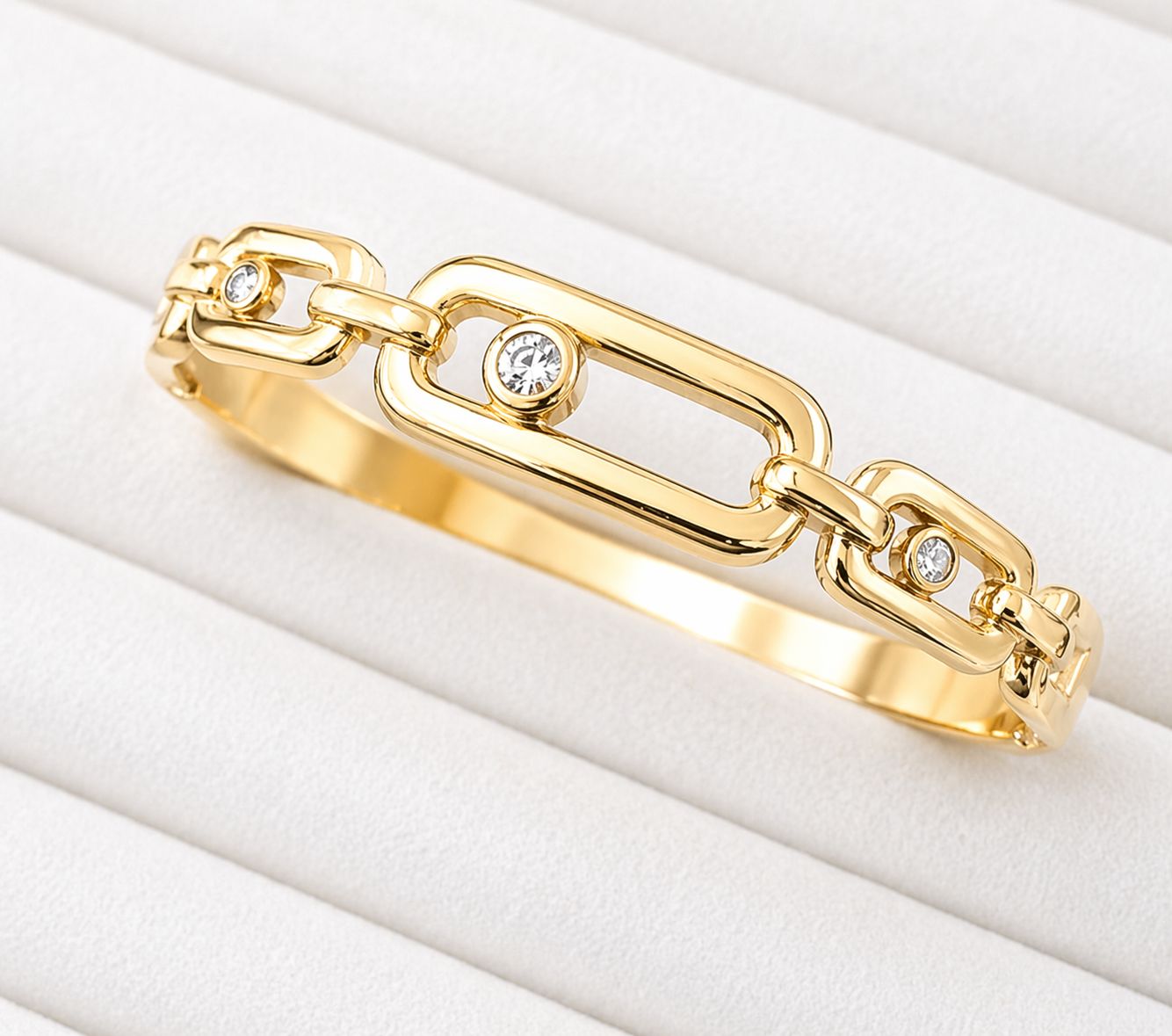 Luxe Link Crystal Kada