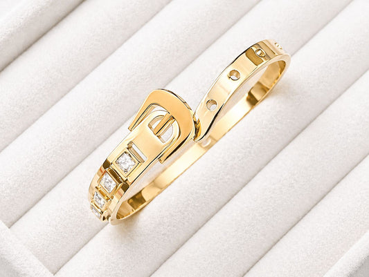 Luxe Buckle Crystal Kada
