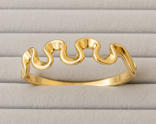 Golden Ripple Sculpt Kada
