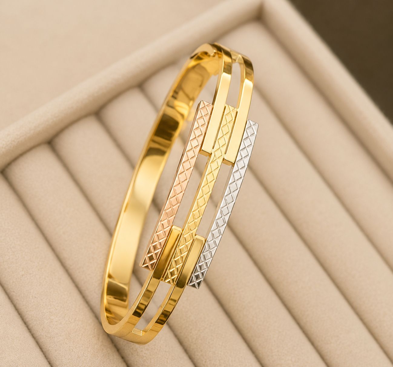 Trinity Luxe Dual-Tone Kada