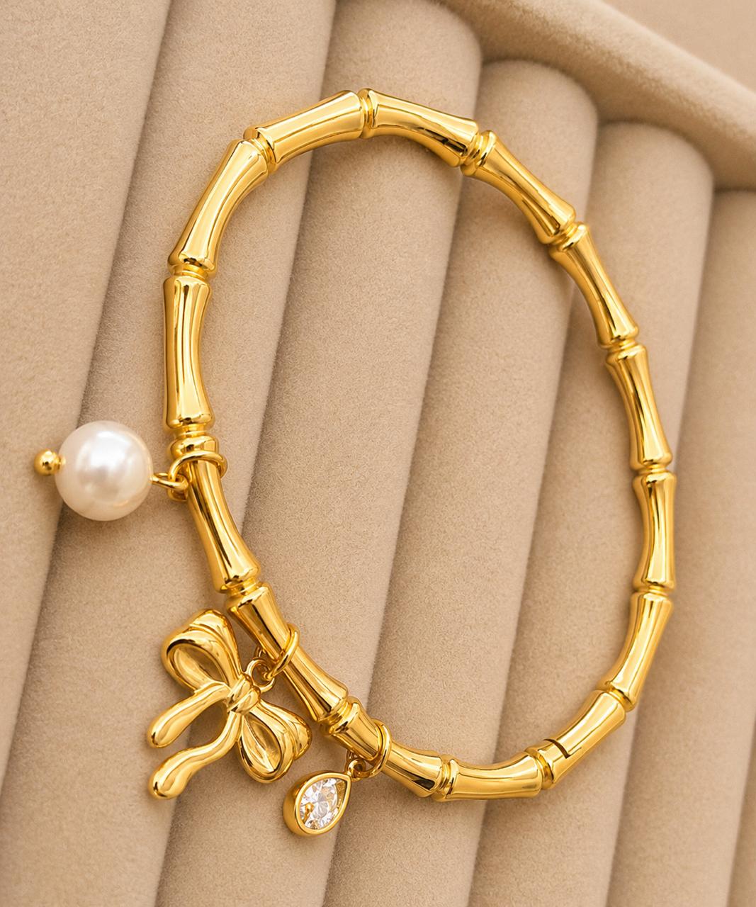Luna Bow Charm Kada
