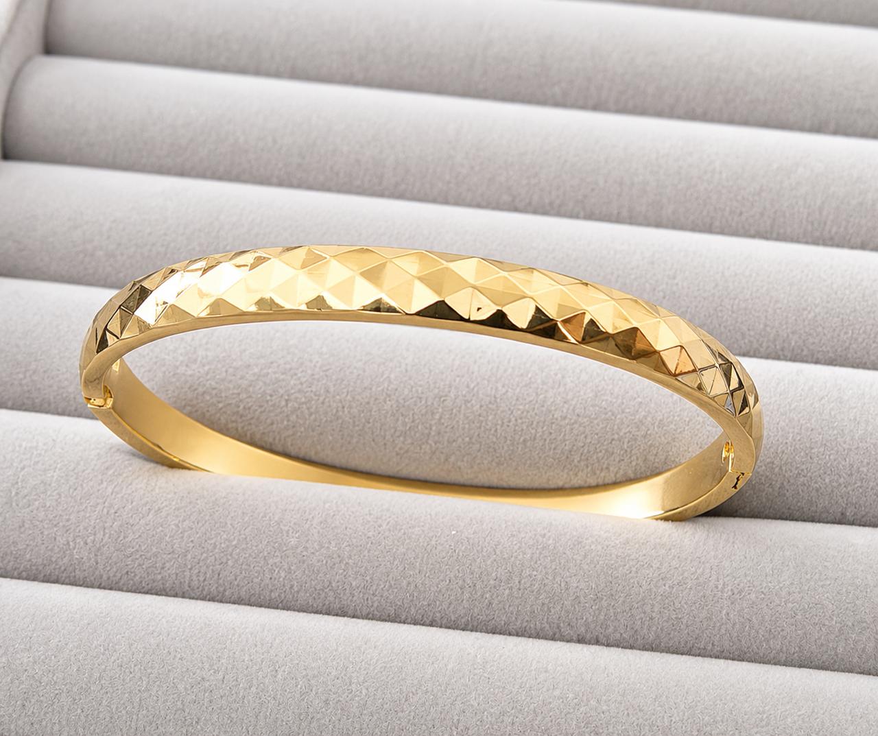 Luxe Facet Gold Kada