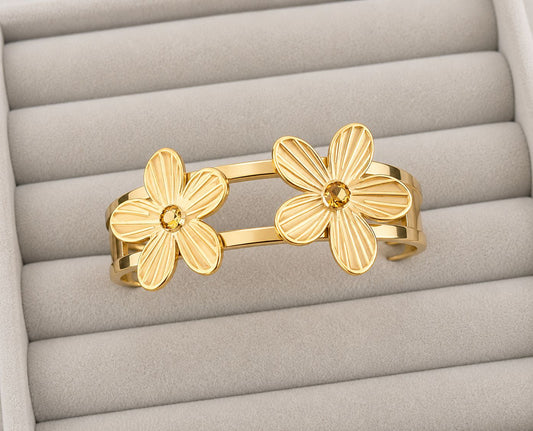 Golden Bloom Statement Kada