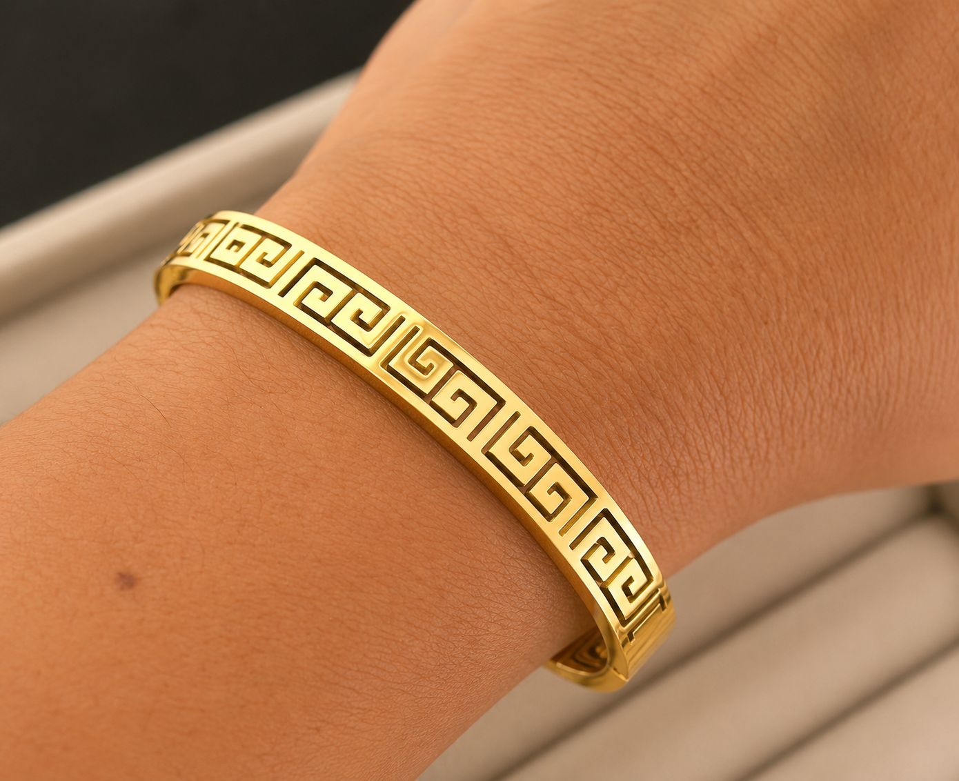 Greek Luxe Pattern Kada (SMALL SIZE)