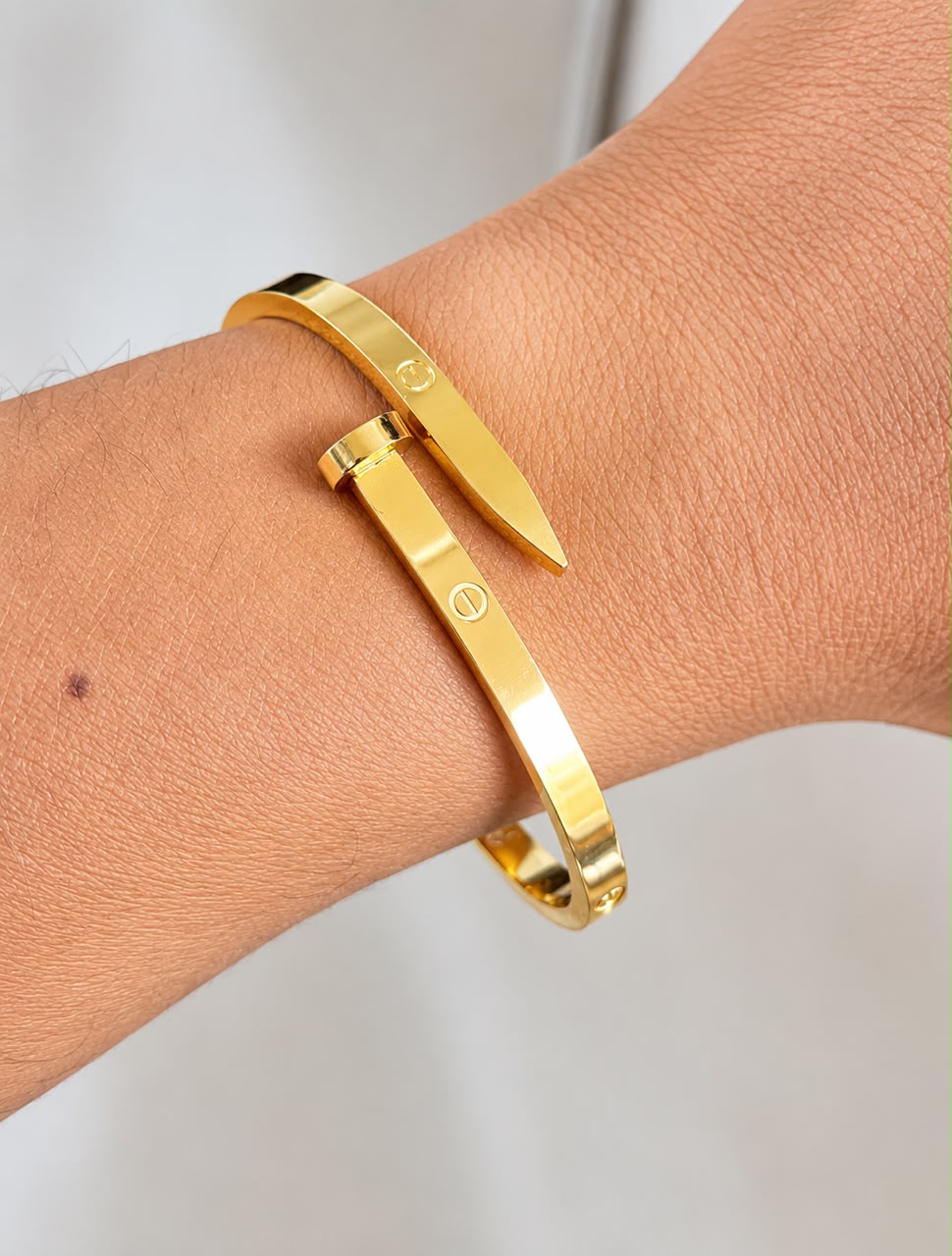 Nail Luxe Gold Kada (SMALL SIZE)
