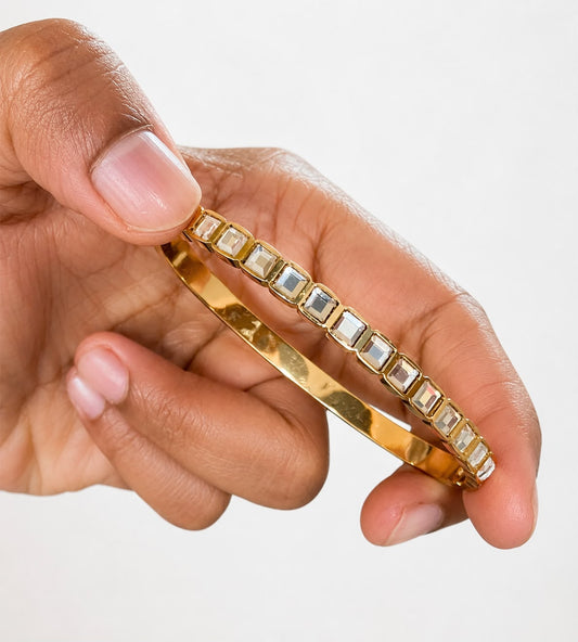 Prism Edge Crystal Kada (SMALL SIZE)