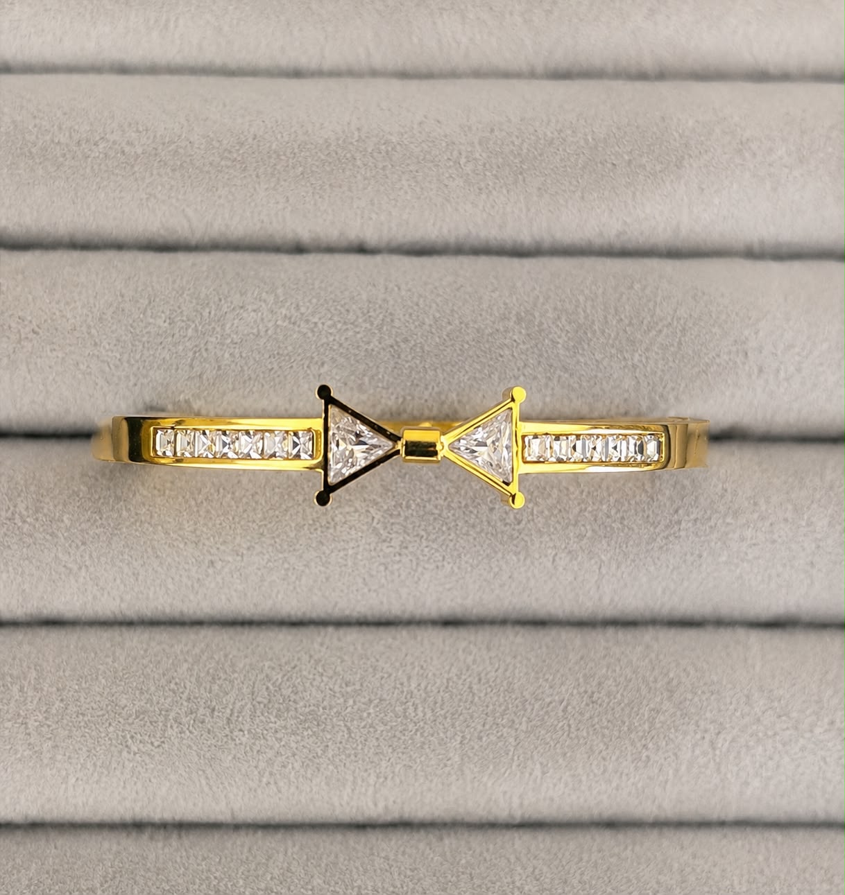 Dual Prism Crystal Kada (SMALL SIZE)