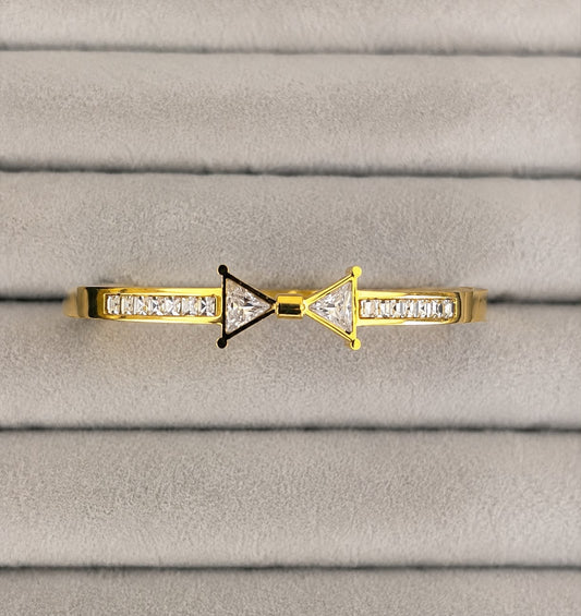 Dual Prism Crystal Kada (SMALL SIZE)