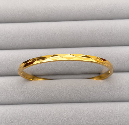 Aurelia Facet Gold Kada (SMALL SIZE)