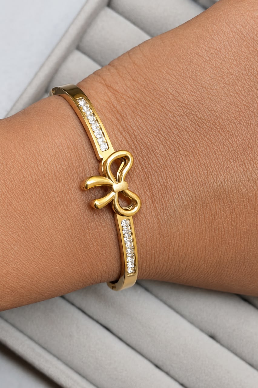 Amour Bow Crystal Kada (SMALL SIZE)