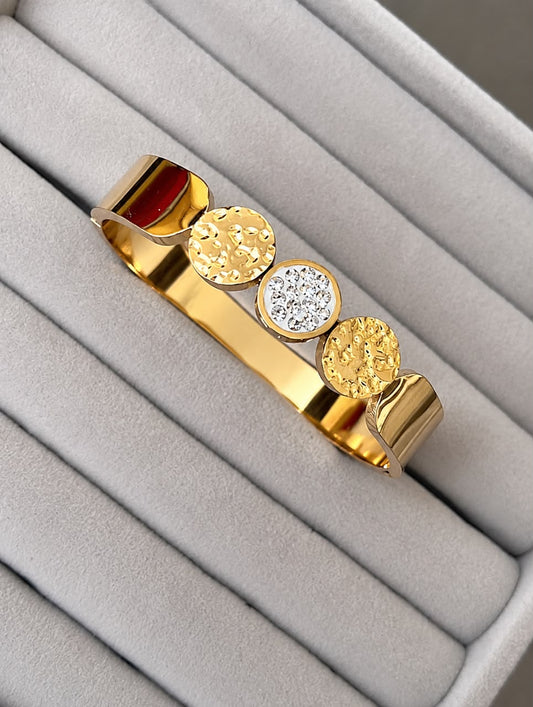 Aura Coin Zircon Kada (SMALL SIZE)