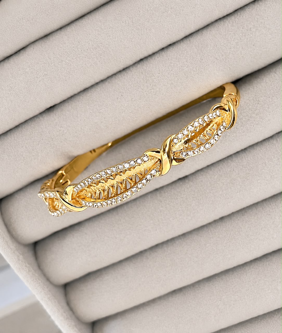 Twisted Grace Zircon Kada (Small size)