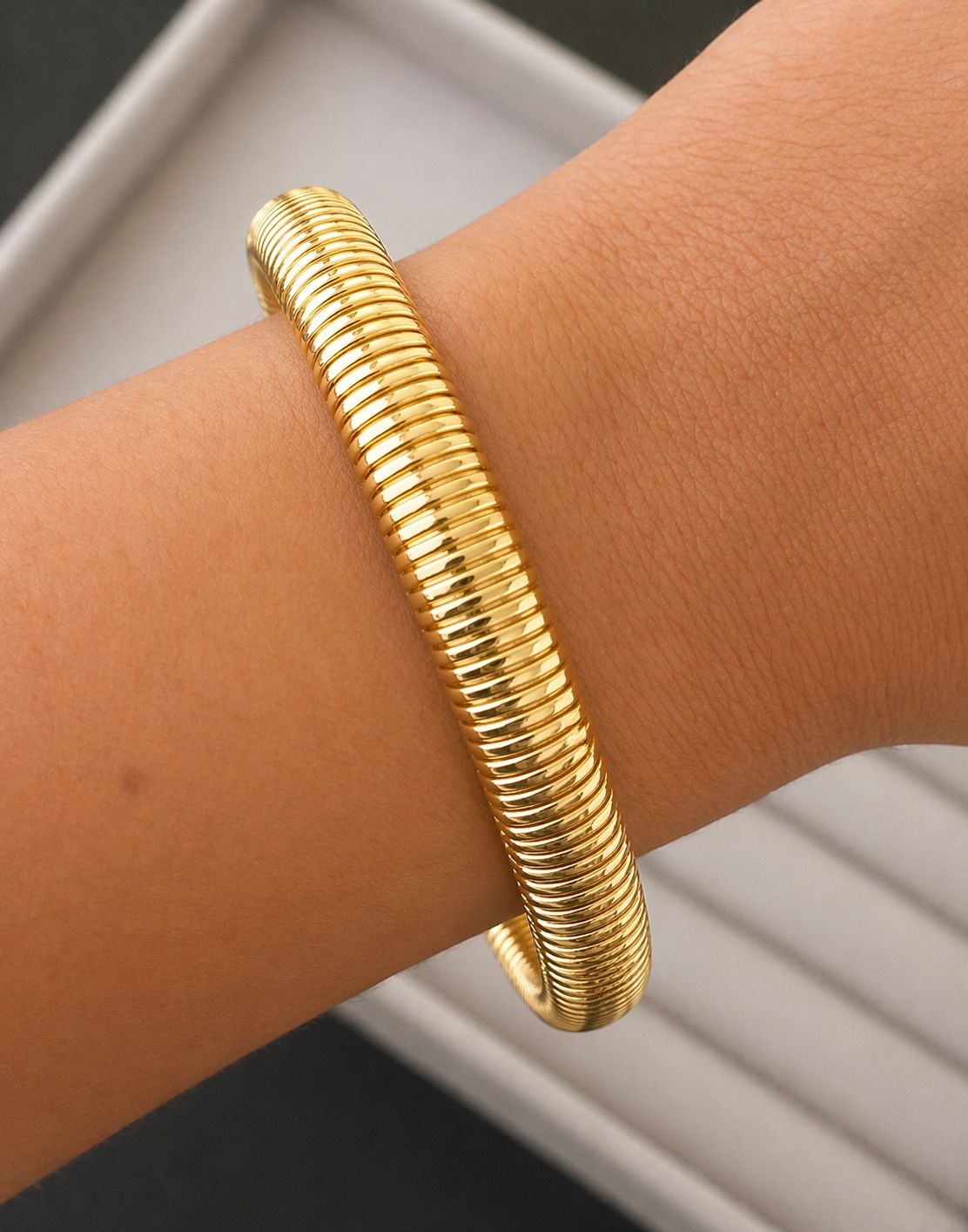 Serpentina Flex Gold Cuff (BIG SIZE)