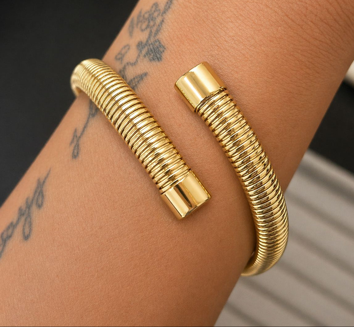 Serpentina Flex Gold Cuff (BIG SIZE)